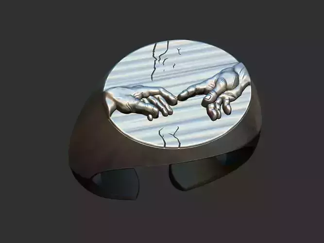 Michelangelo hands ring