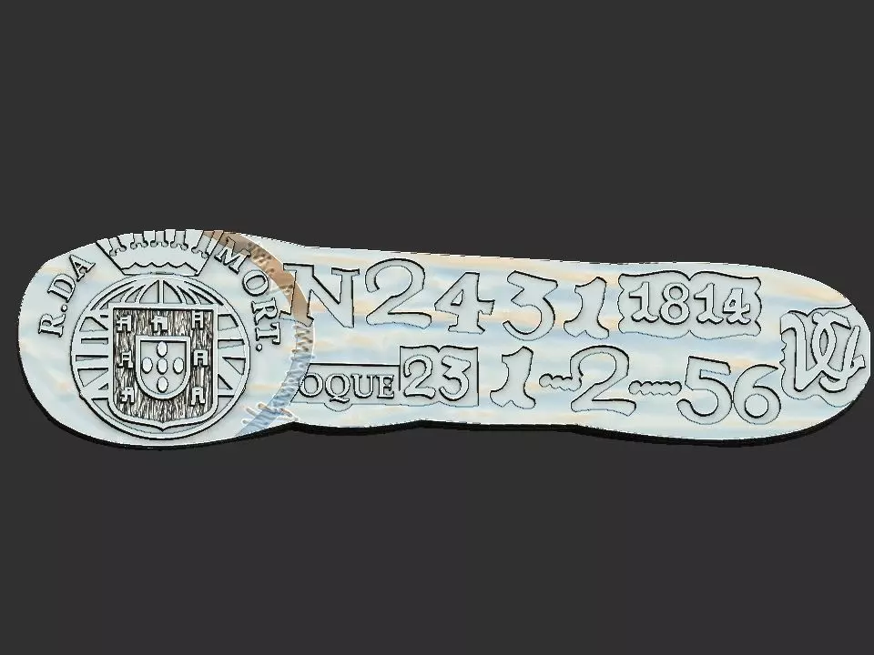 Barra de Vila Rica - Old coin 3D print model_0