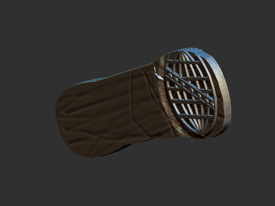 Barra de Vila Rica - Old coin 3D print model_6