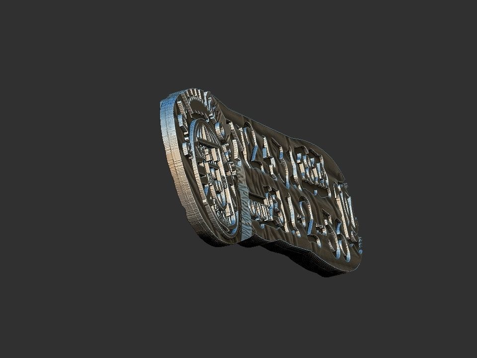 Barra de Vila Rica - Old coin 3D print model_5