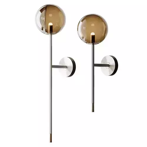 Grace 1 Glass Wall Lamp 3 Variants 3D model