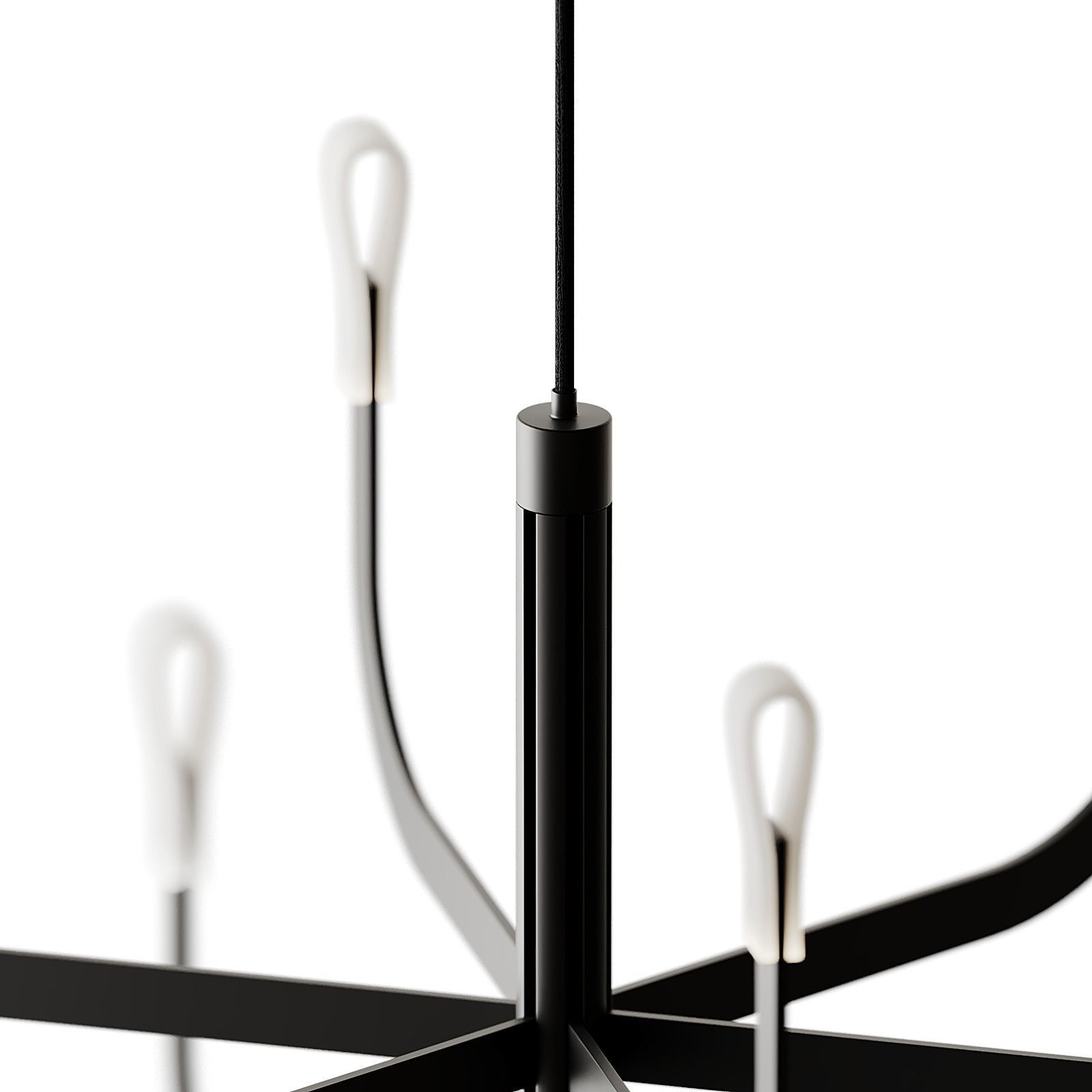 J-US LED aluminium chandelier from LUCEPLAN 3D model_3