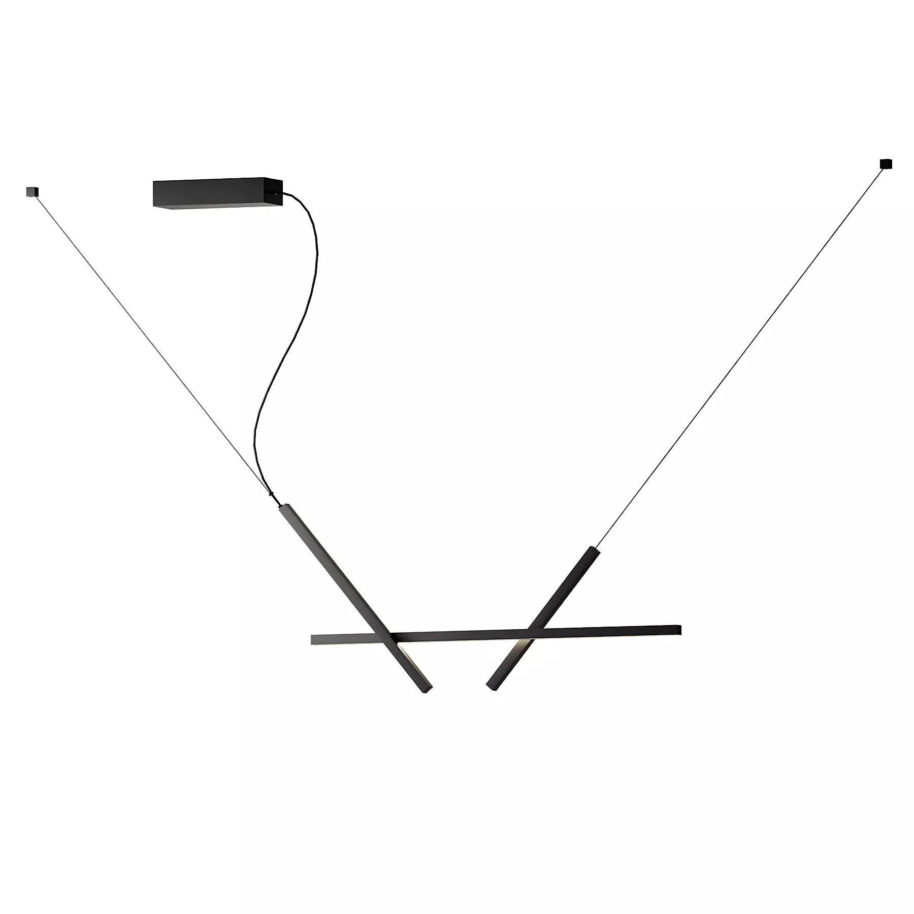 ACROSS LED aluminium pendant lamp from LUCEPLAN 3D model_0