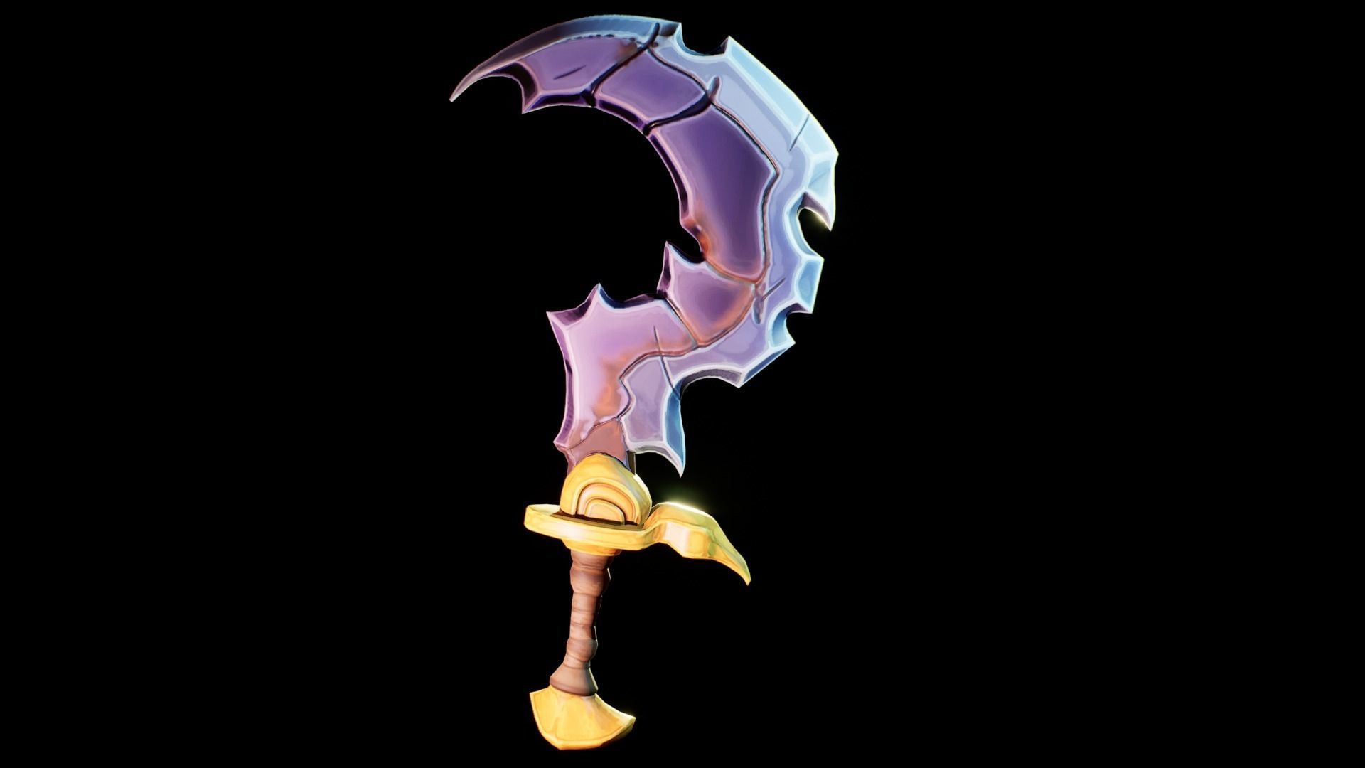 Stylize Axe Low-poly 3D model_4