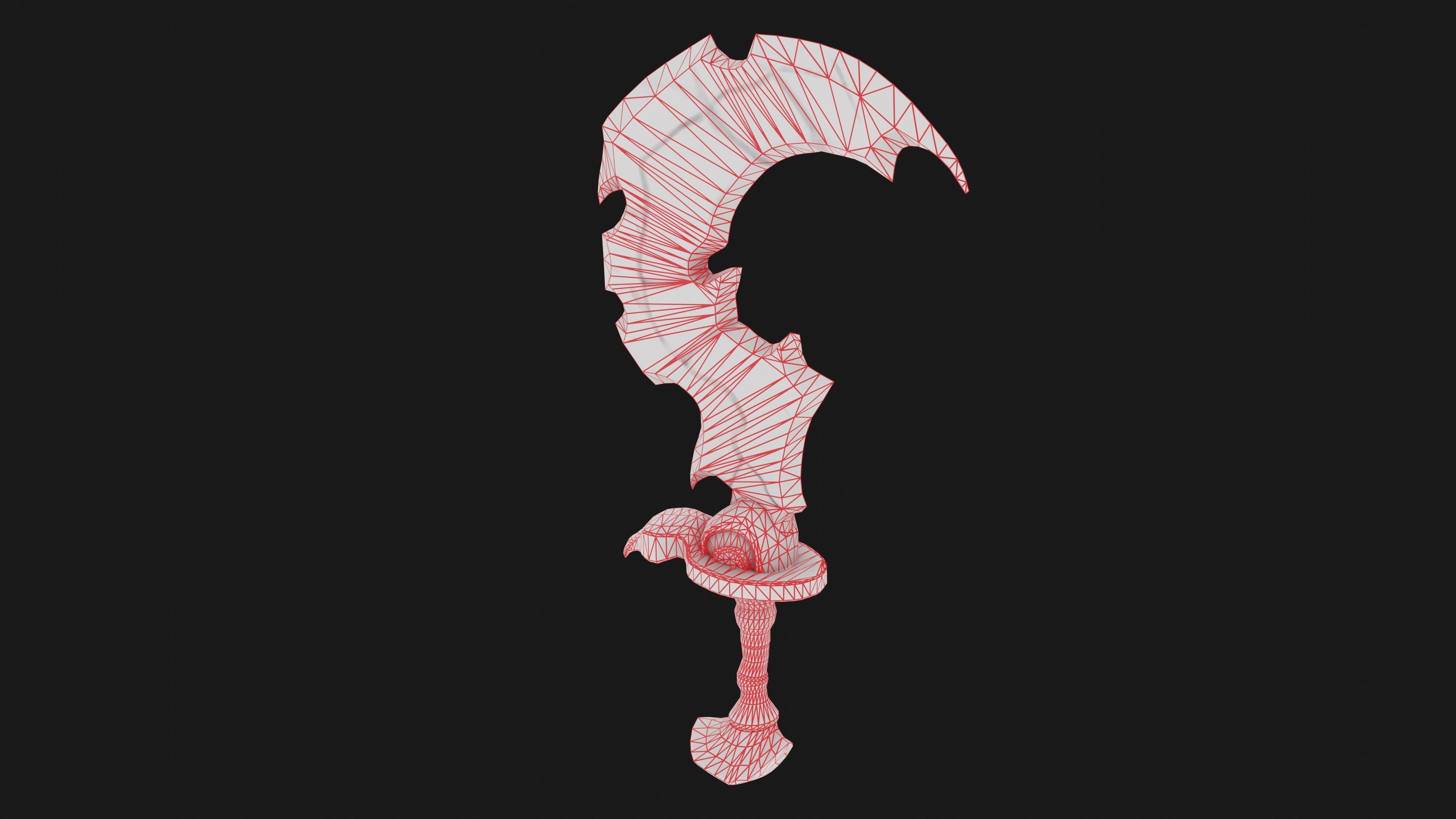 Stylize Axe Low-poly 3D model_8