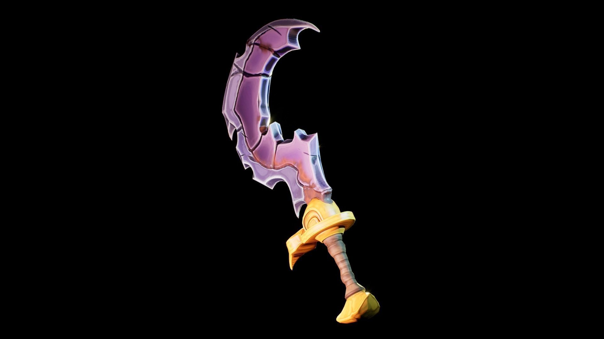 Stylize Axe Low-poly 3D model_1