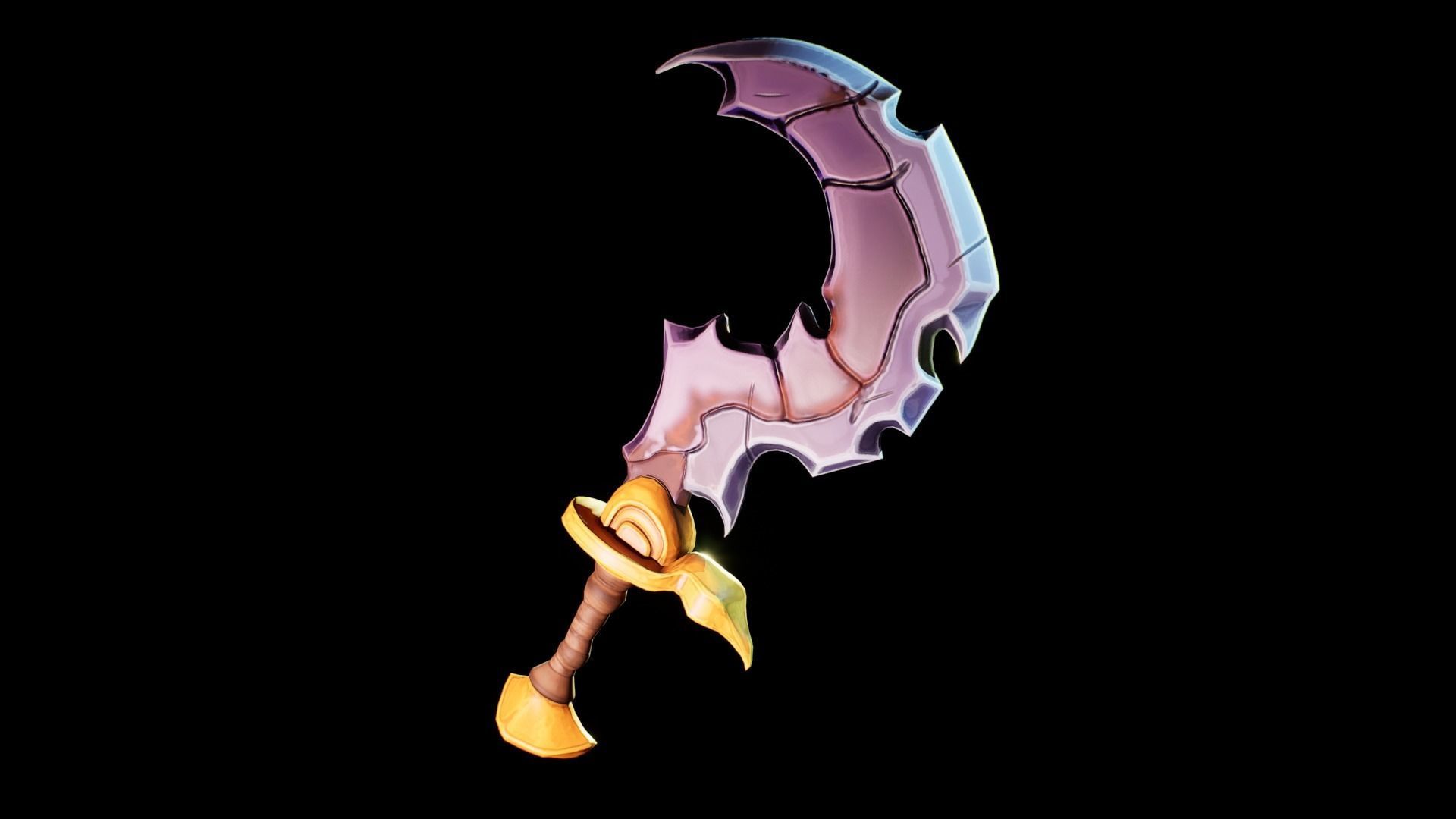 Stylize Axe Low-poly 3D model_2