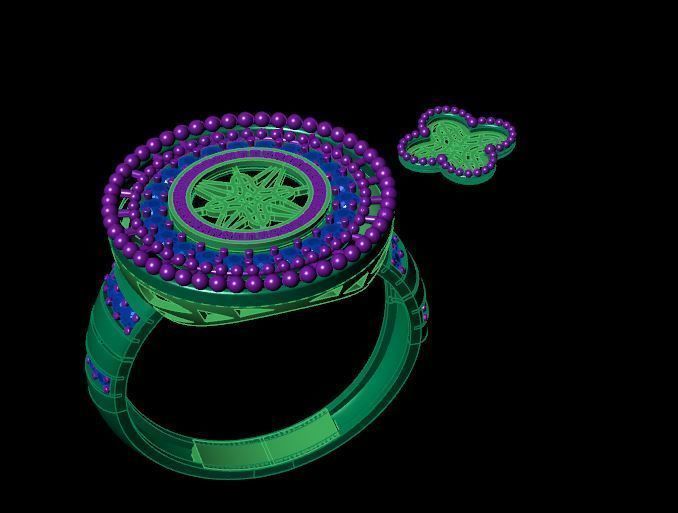 Rings 3D print model_3