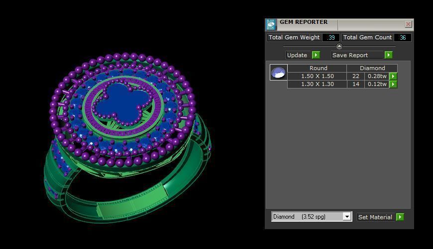 Rings 3D print model_4