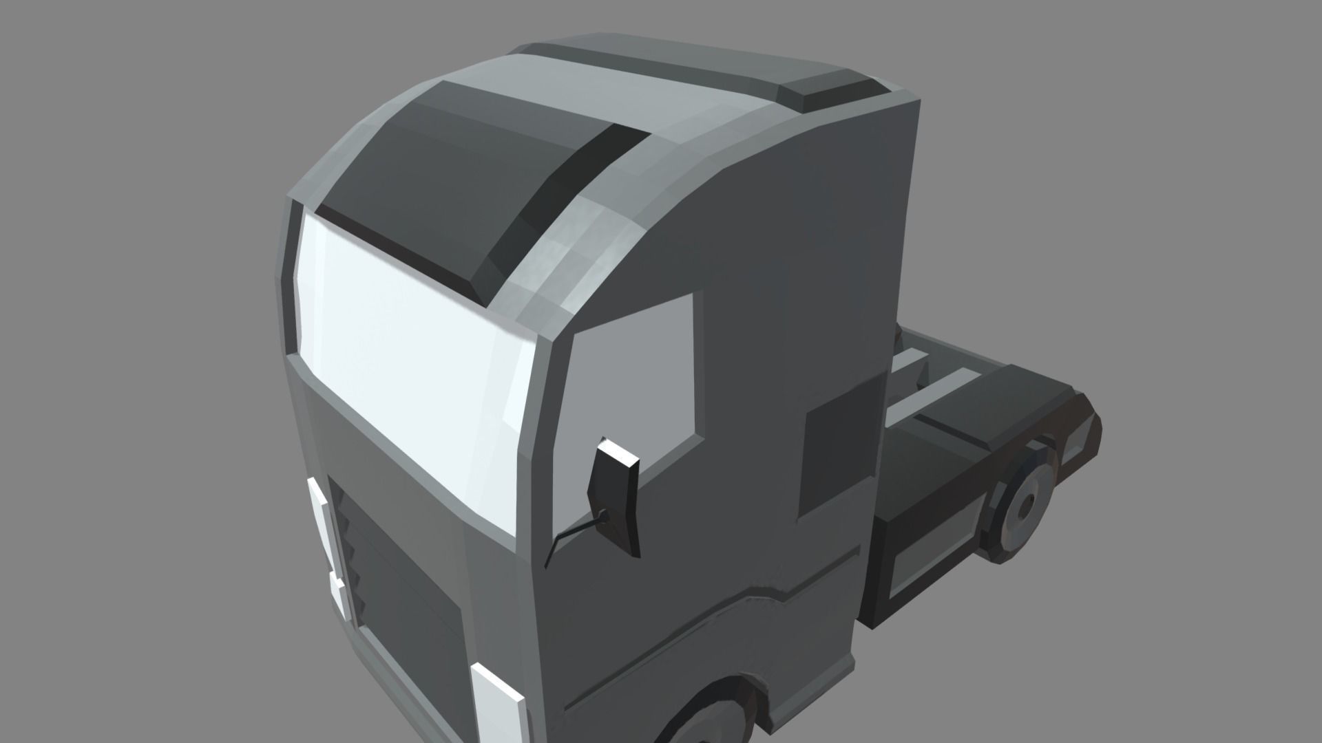 Low Poly Truck 03 Low-poly 3D model_5