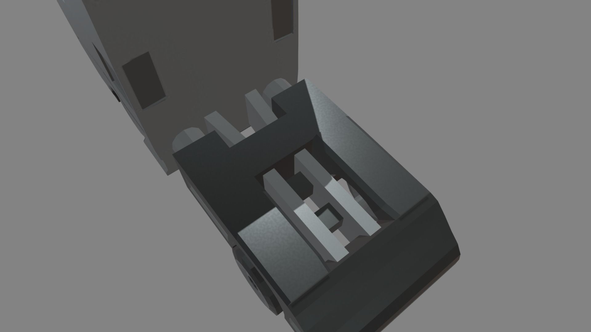 Low Poly Truck 03 Low-poly 3D model_6