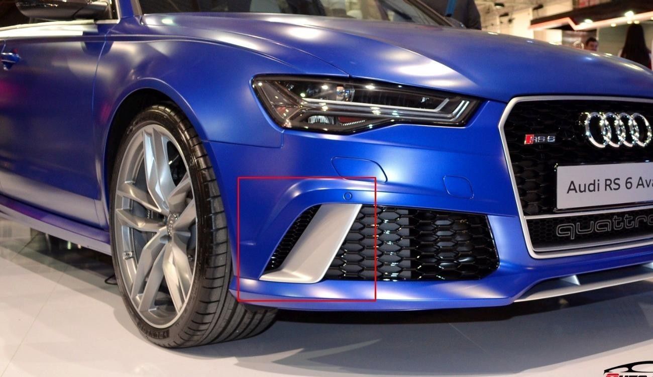 Audi RS6 Left-Right Side Front Bumper Fog light frame 3D print model_2