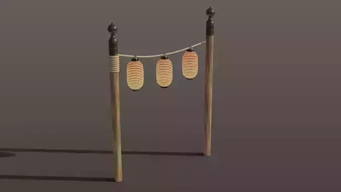 Japanese lantern pole