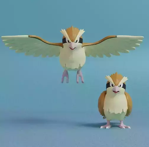 Pokemon - Pidgey with 2 poses