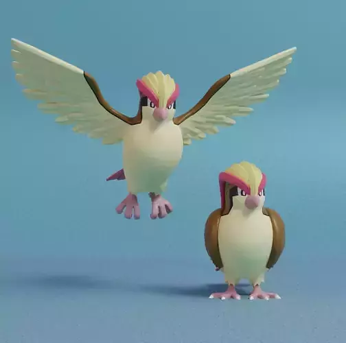 Pokemon - Pidgeot with 2 poses