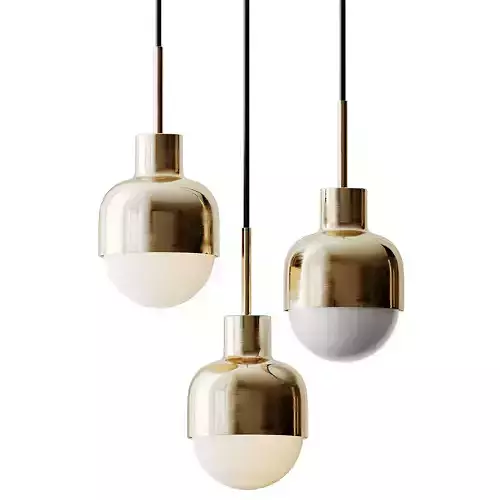 Gold Simple Iron Droplight Pendant Light