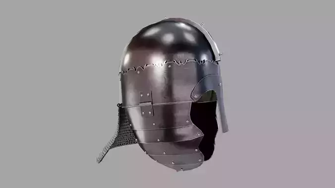 Biberwier - Fernpass Helmet Low-poly 3D model
