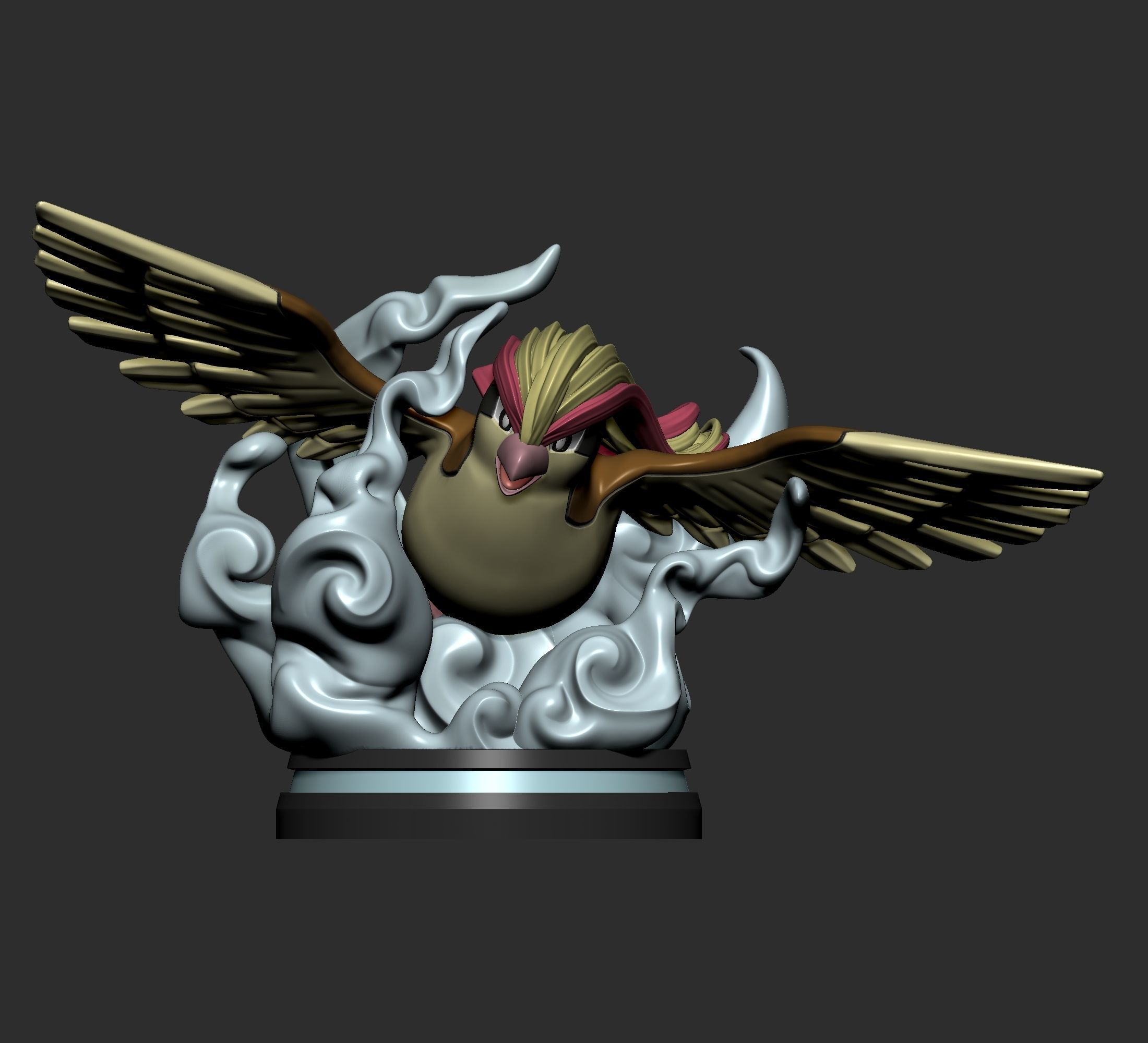 Pokemon - Pidgey Pidgeotto and Pidgeot Figure 3D print model_19