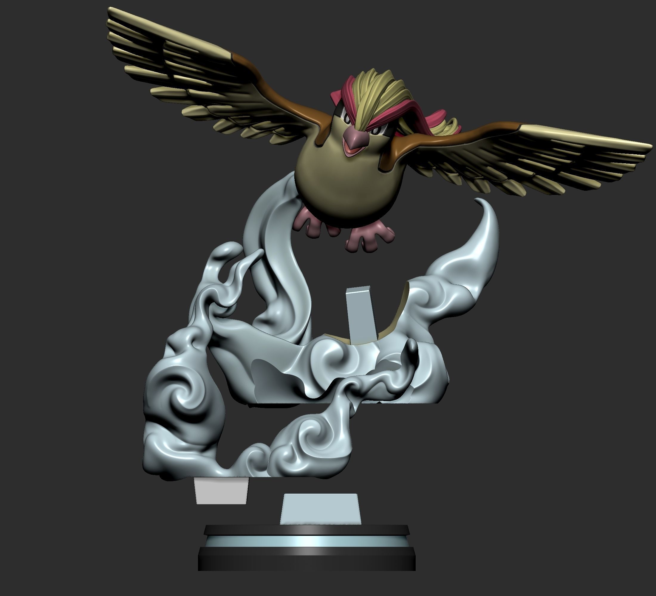 Pokemon - Pidgey Pidgeotto and Pidgeot Figure 3D print model_23
