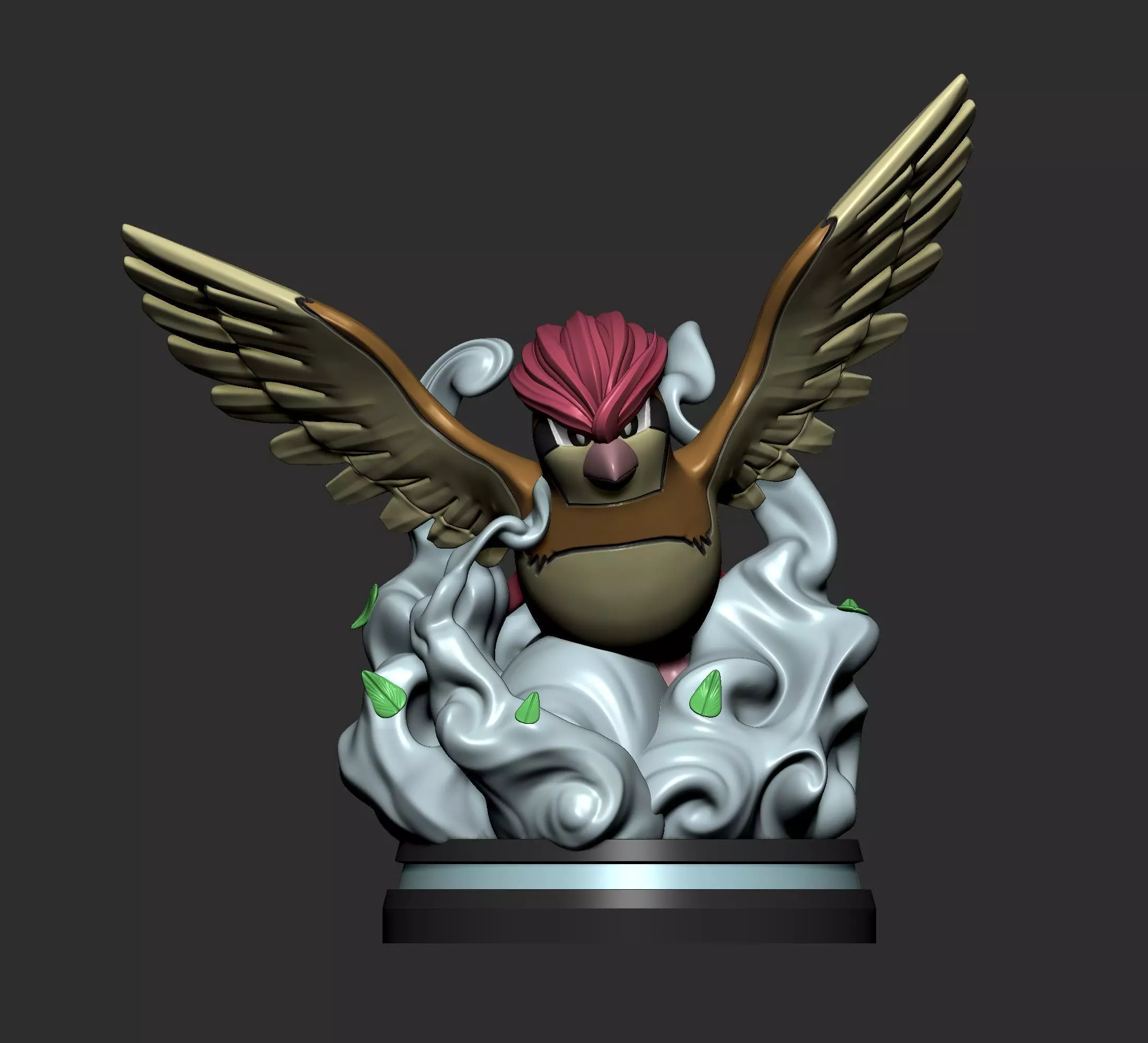 Pokemon - Pidgey Pidgeotto and Pidgeot Figure 3D print model_1