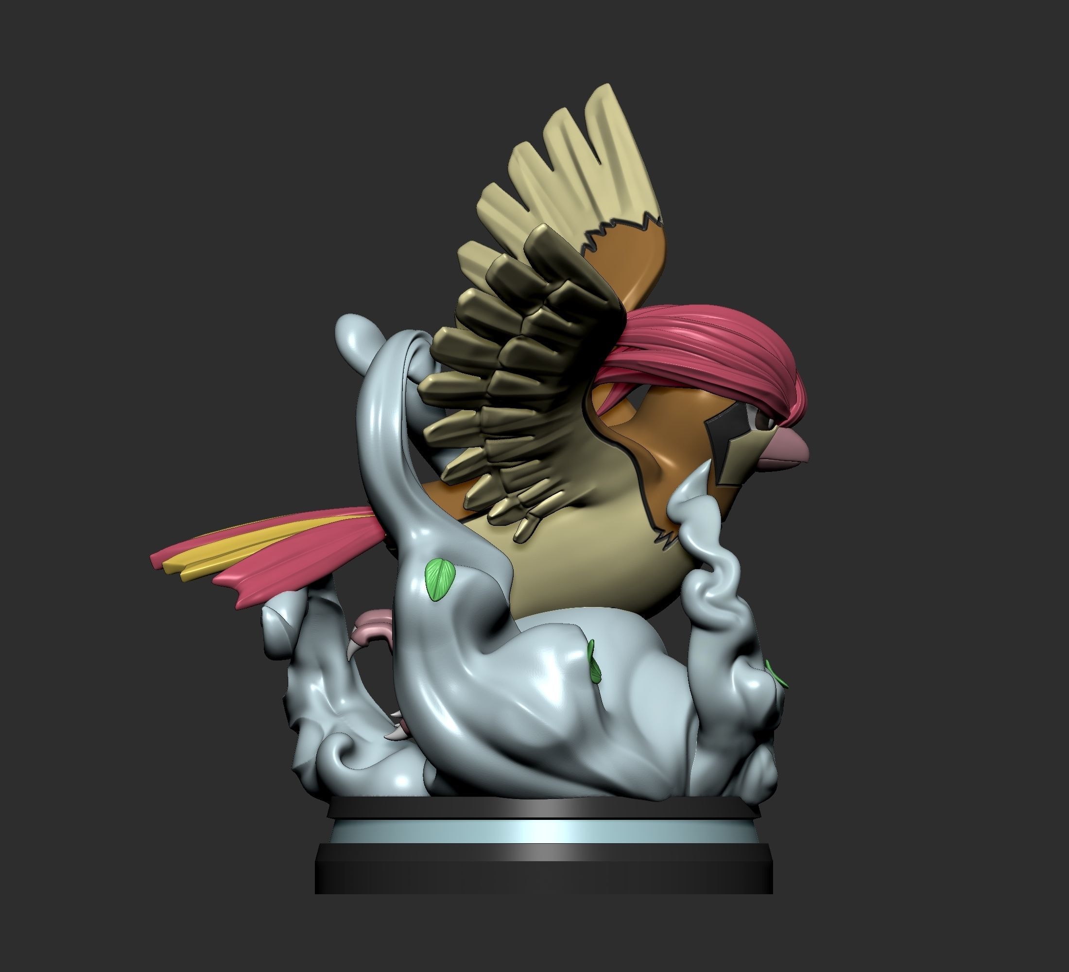 Pokemon - Pidgey Pidgeotto and Pidgeot Figure 3D print model_7