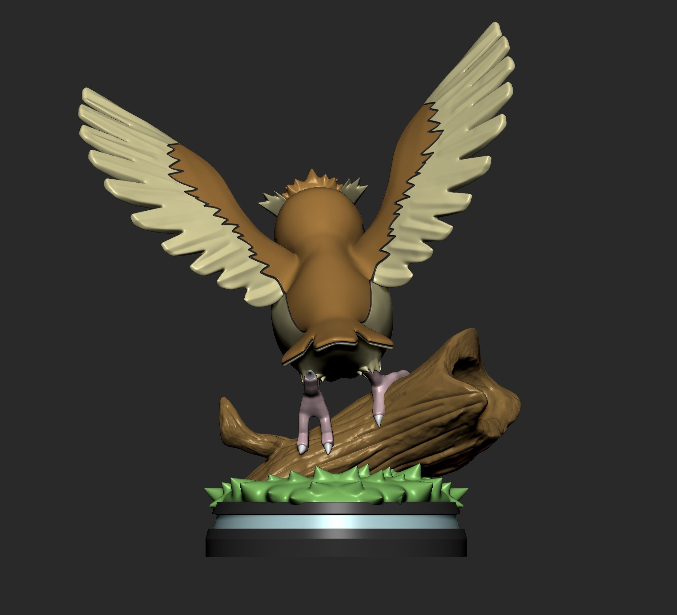 Pokemon - Pidgey Pidgeotto and Pidgeot Figure 3D print model_11