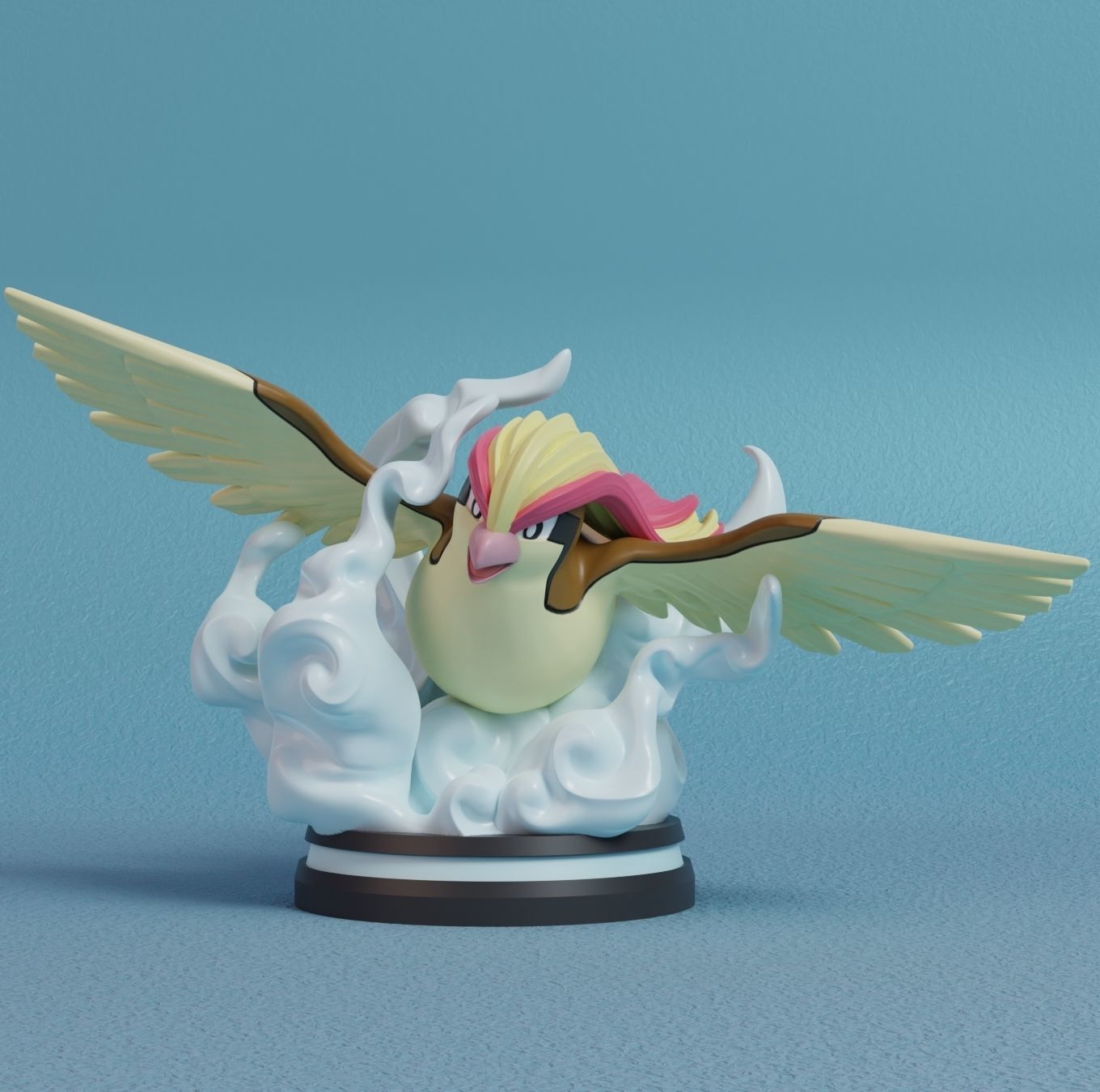 Pokemon - Pidgey Pidgeotto and Pidgeot Figure 3D print model_18