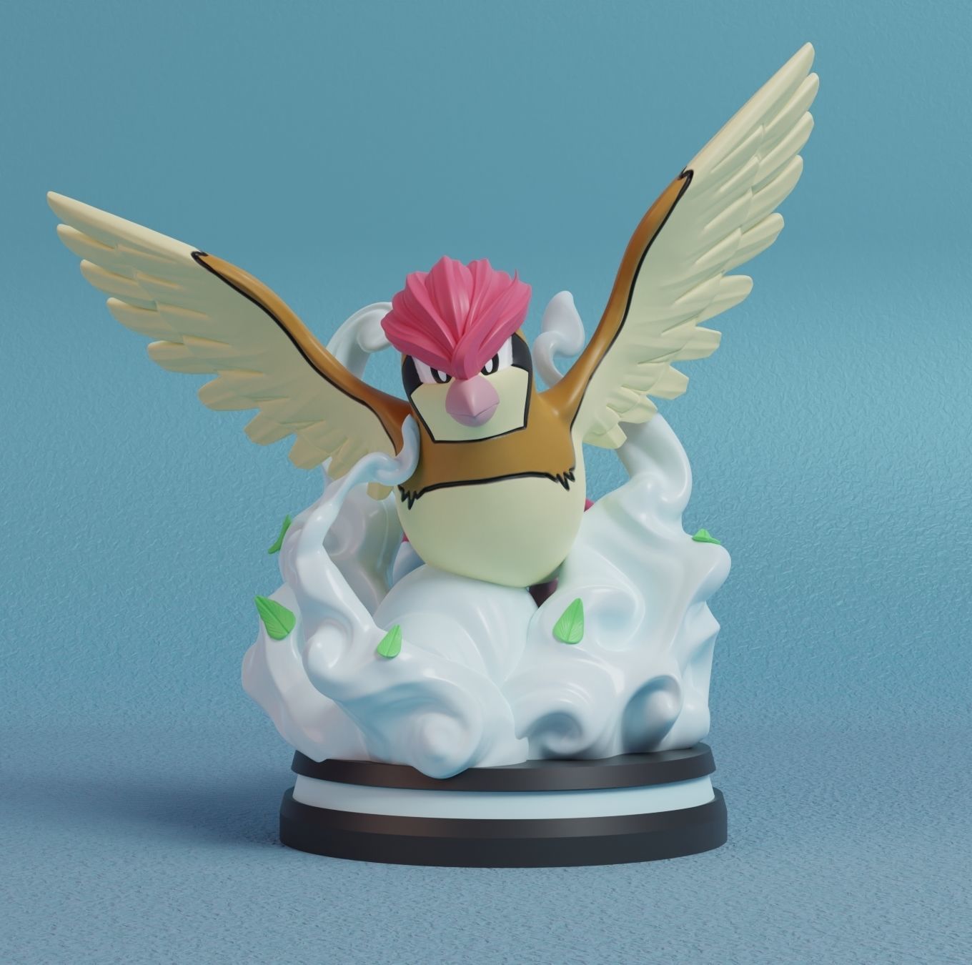 Pokemon - Pidgey Pidgeotto and Pidgeot Figure 3D print model_12