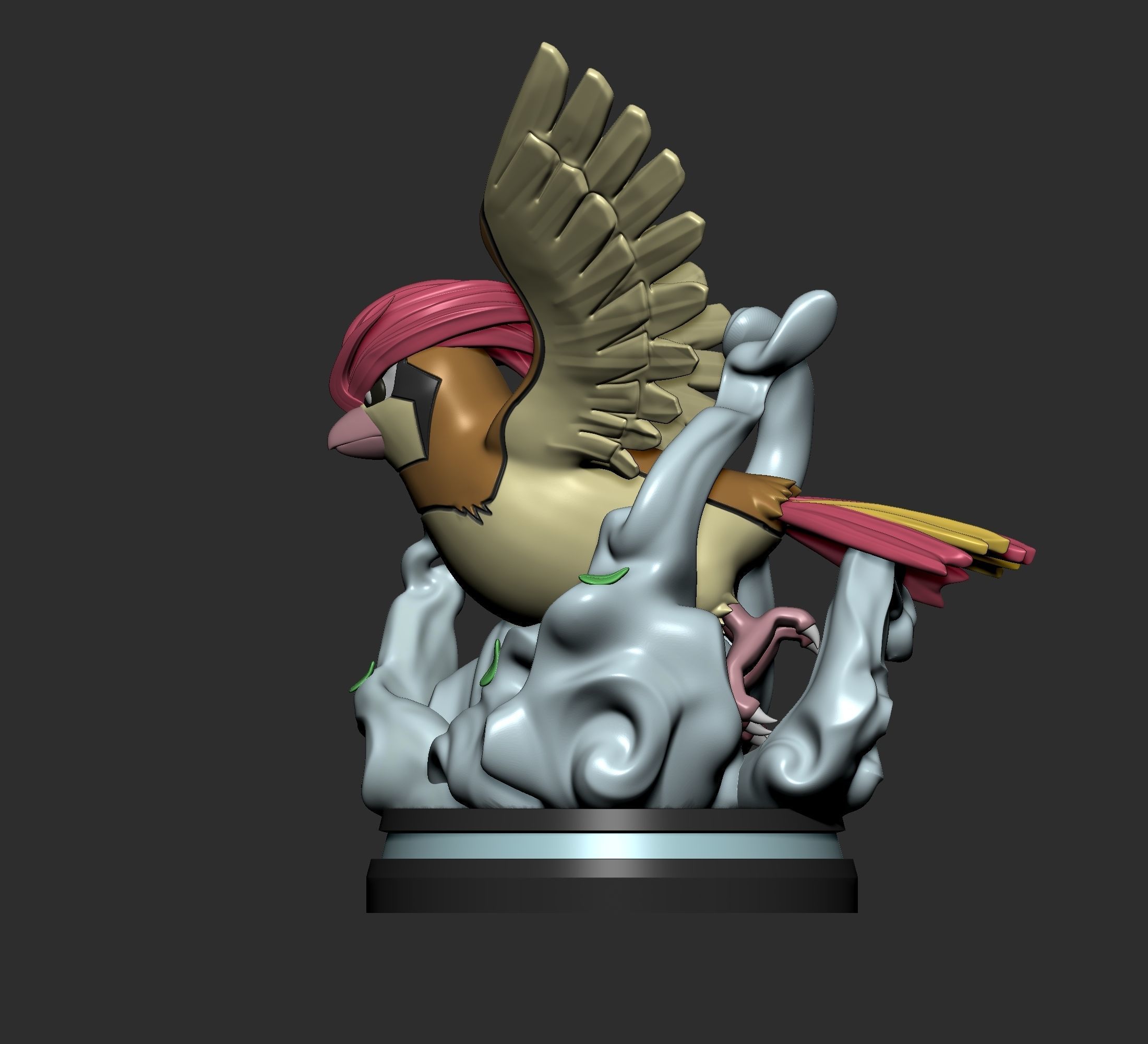 Pokemon - Pidgey Pidgeotto and Pidgeot Figure 3D print model_16