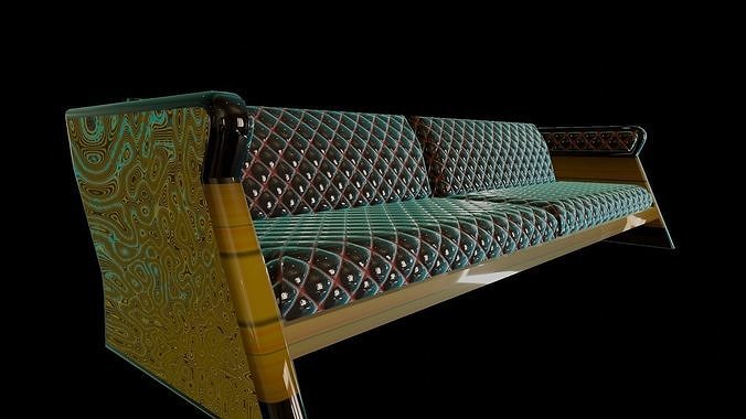 Club Seating Free low-poly 3D model