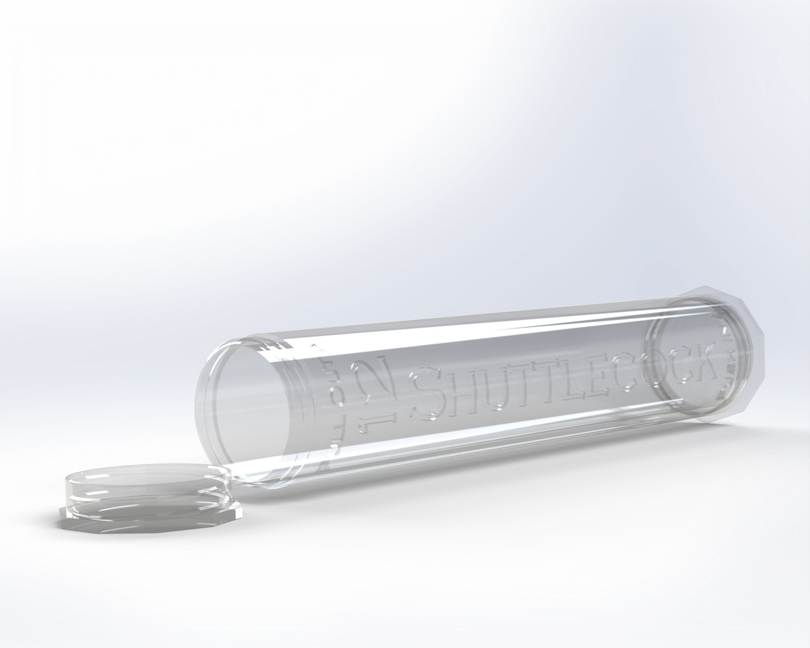 Shuttlecock Tube - 12 Shuttles 3D print model_3