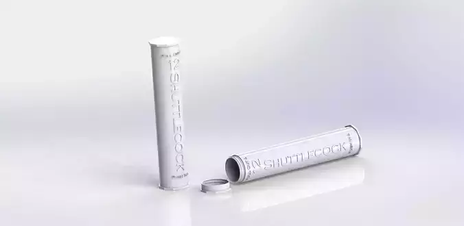 Shuttlecock Tube - 12 Shuttles 3D print model
