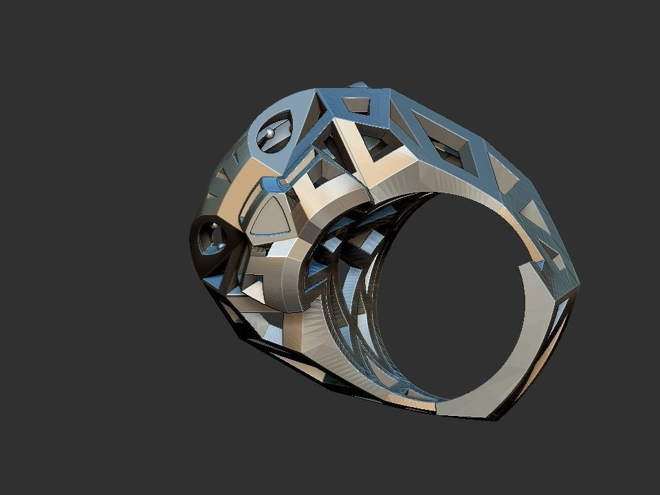 Panther Rings Cat Catier 3D print model_13