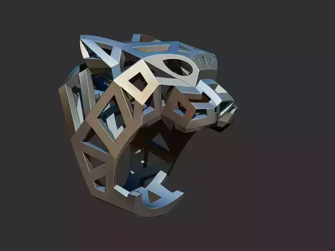 Panther Rings Cat Catier 3D print model