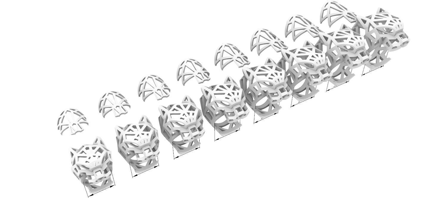Panther Rings Cat Catier 3D print model_7