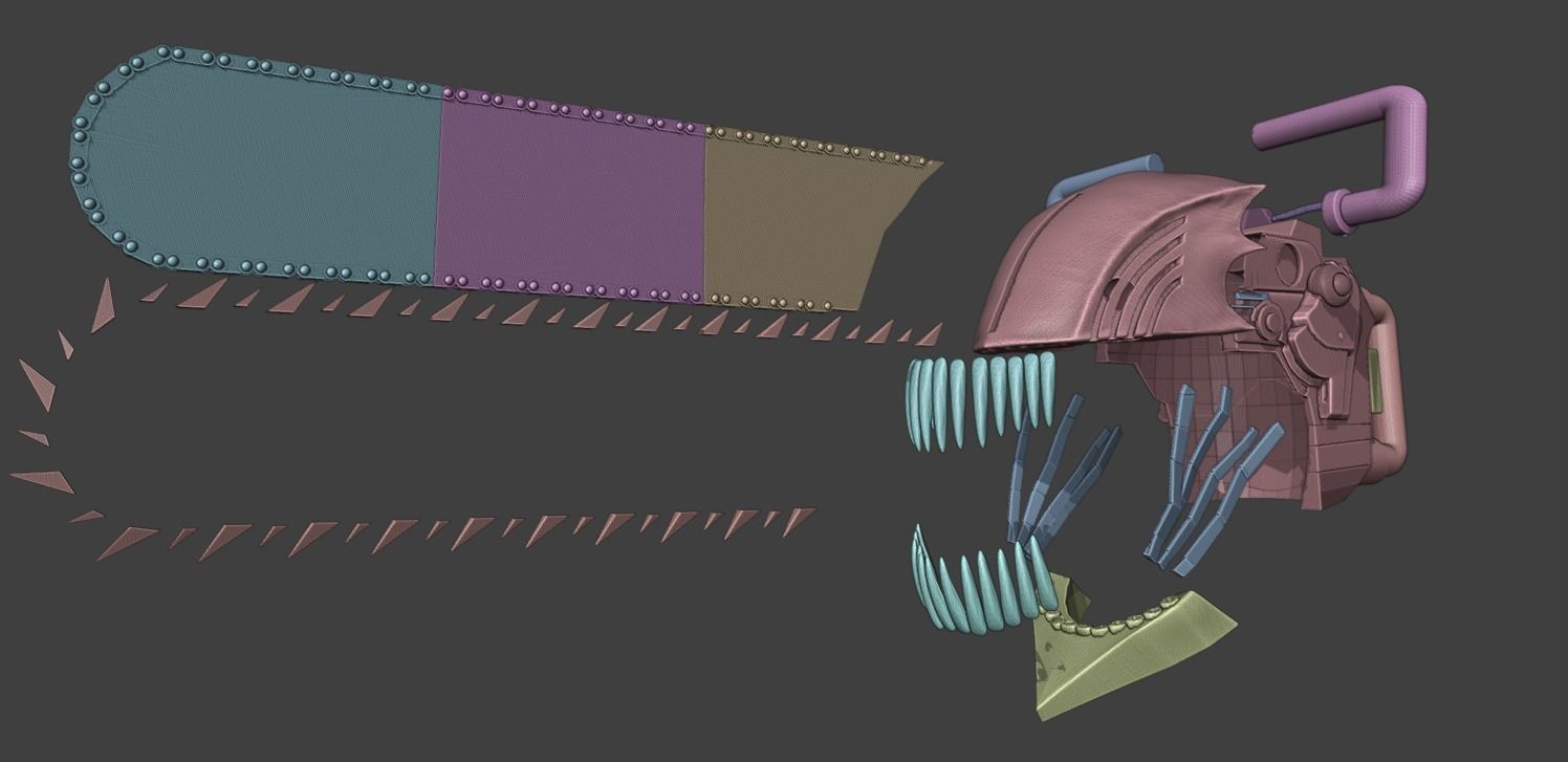 ChainSawMan Denji Helmet 3D 3D print model_17