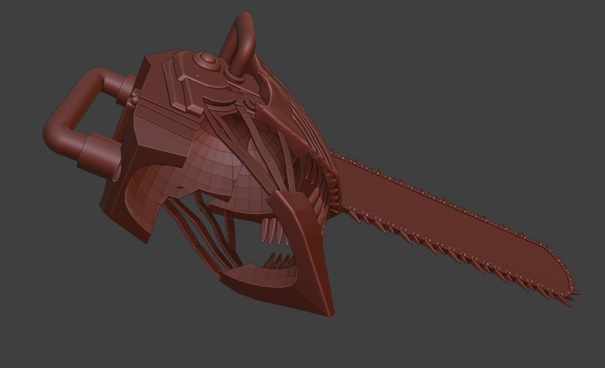 ChainSawMan Denji Helmet 3D 3D print model_13
