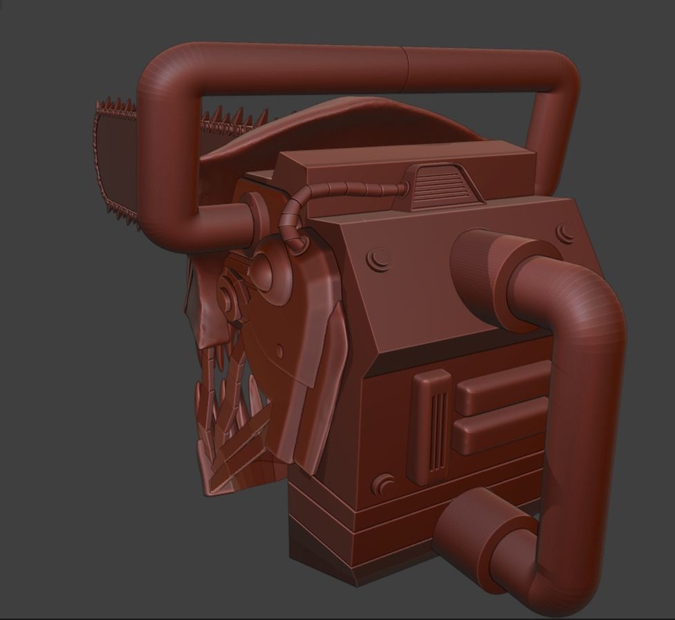 ChainSawMan Denji Helmet 3D 3D print model_12