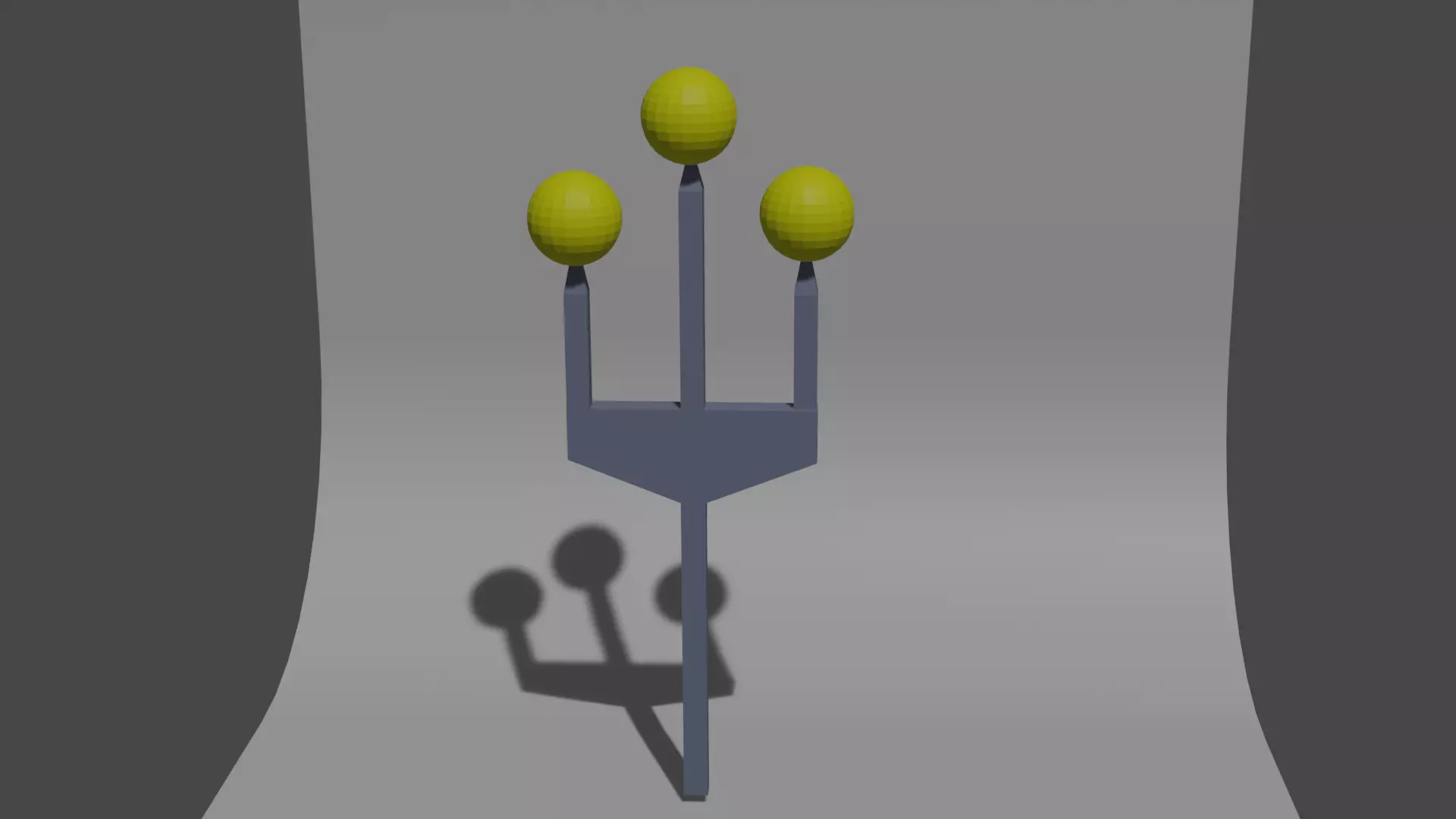 cannons on the tip of the spear Free low-poly 3D model_0