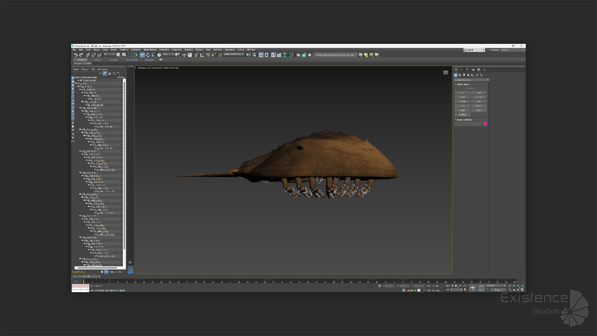Horseshoe Crab - Trilobite - Monster Underwater Creature - 24 Low-poly 3D model_15