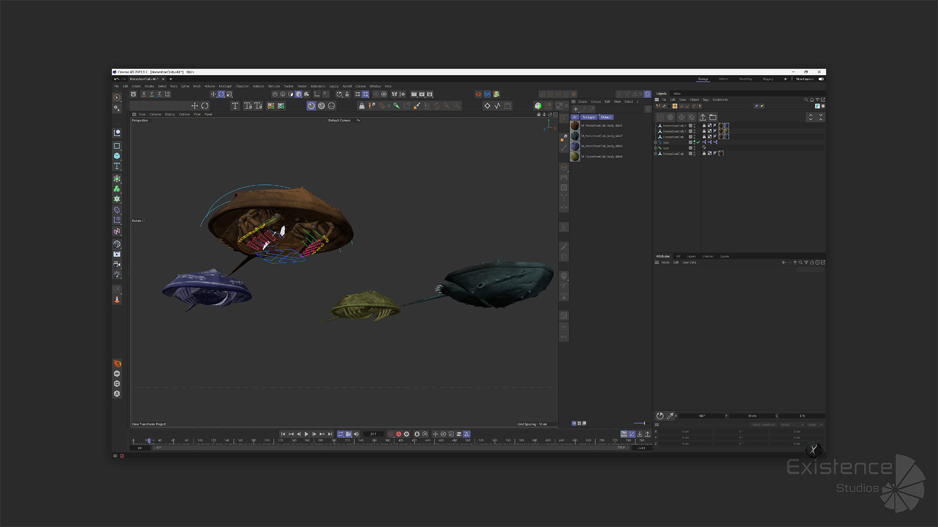 Horseshoe Crab - Trilobite - Monster Underwater Creature - 24 Low-poly 3D model_14