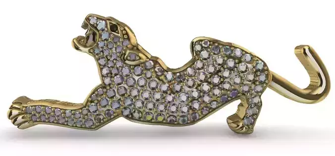 Studded Panther 3D print model