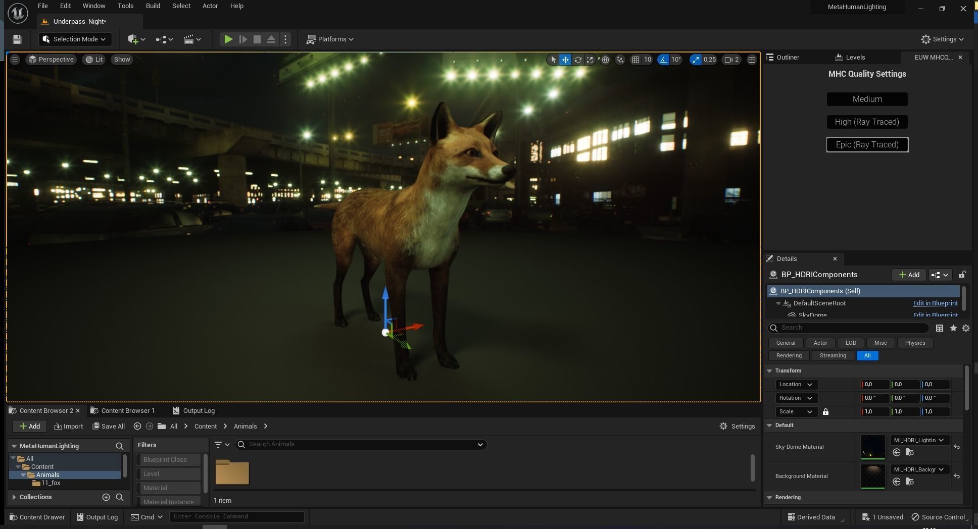 Fox Majestic Wilderness Wolf Nubis 3D Low poly Animal Model Low-poly 3D model_11