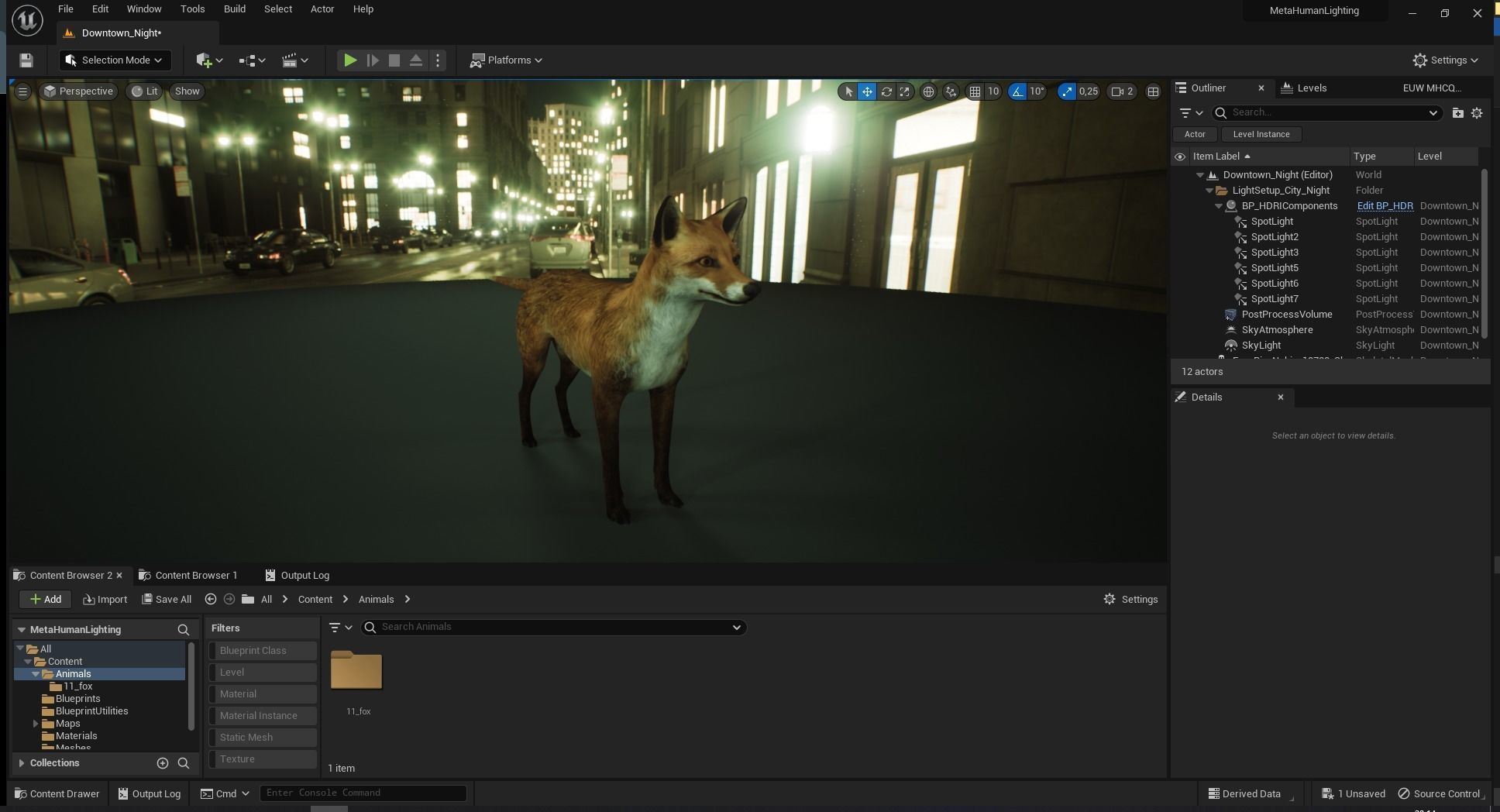 Fox Majestic Wilderness Wolf Nubis 3D Low poly Animal Model Low-poly 3D model_13