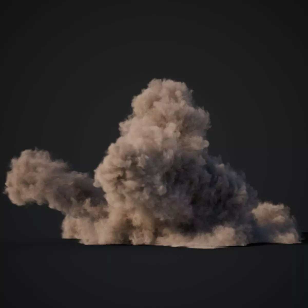 VDB Animated Dust Explosion 9 3D model_0