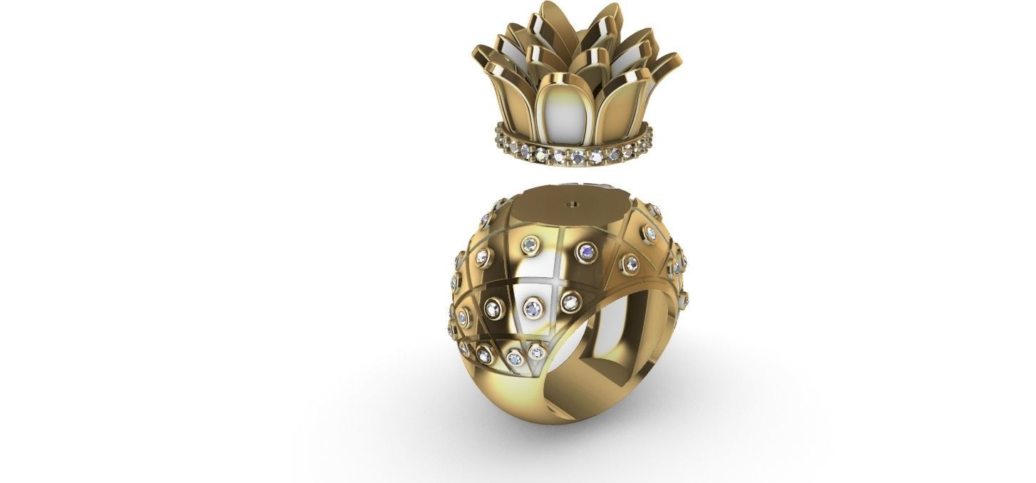 Pineapple Ring - Abacaxi 3D print model_14