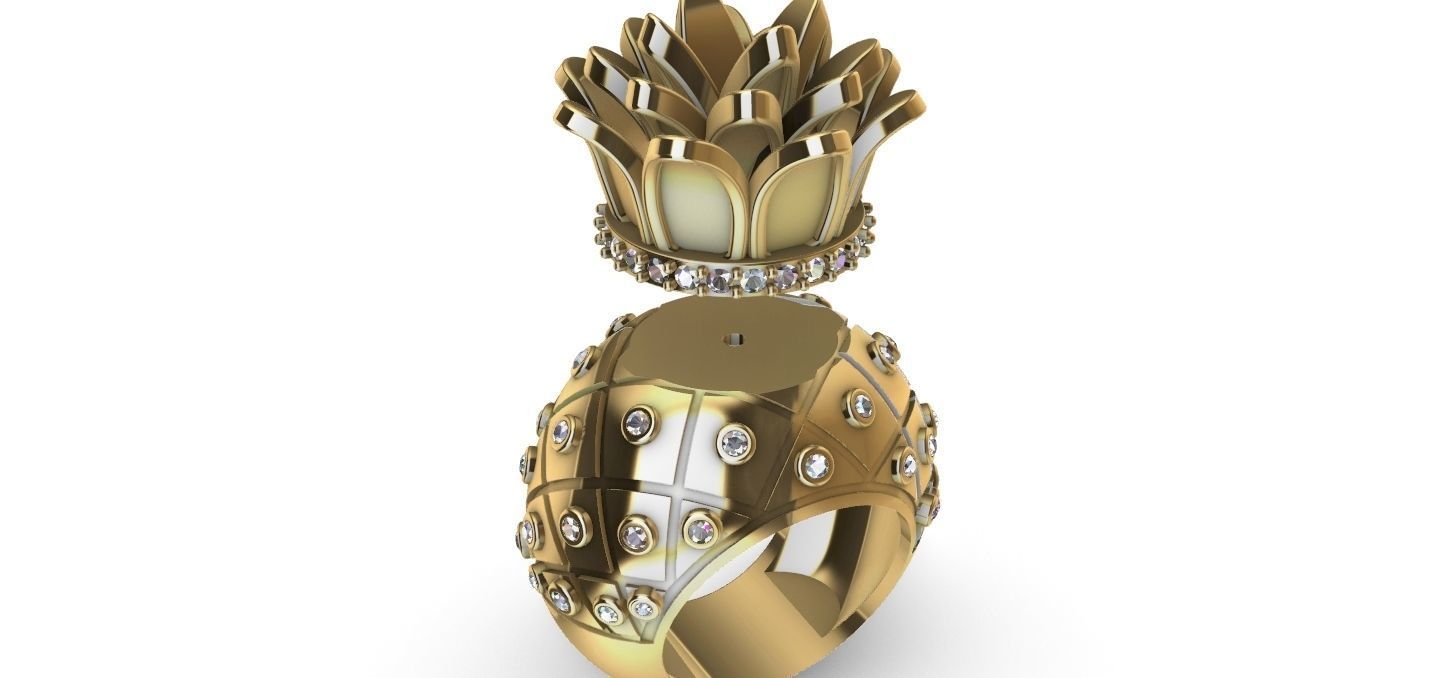 Pineapple Ring - Abacaxi 3D print model_7