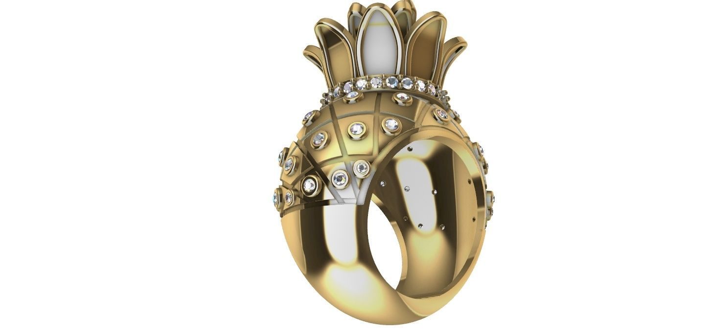 Pineapple Ring - Abacaxi 3D print model_15