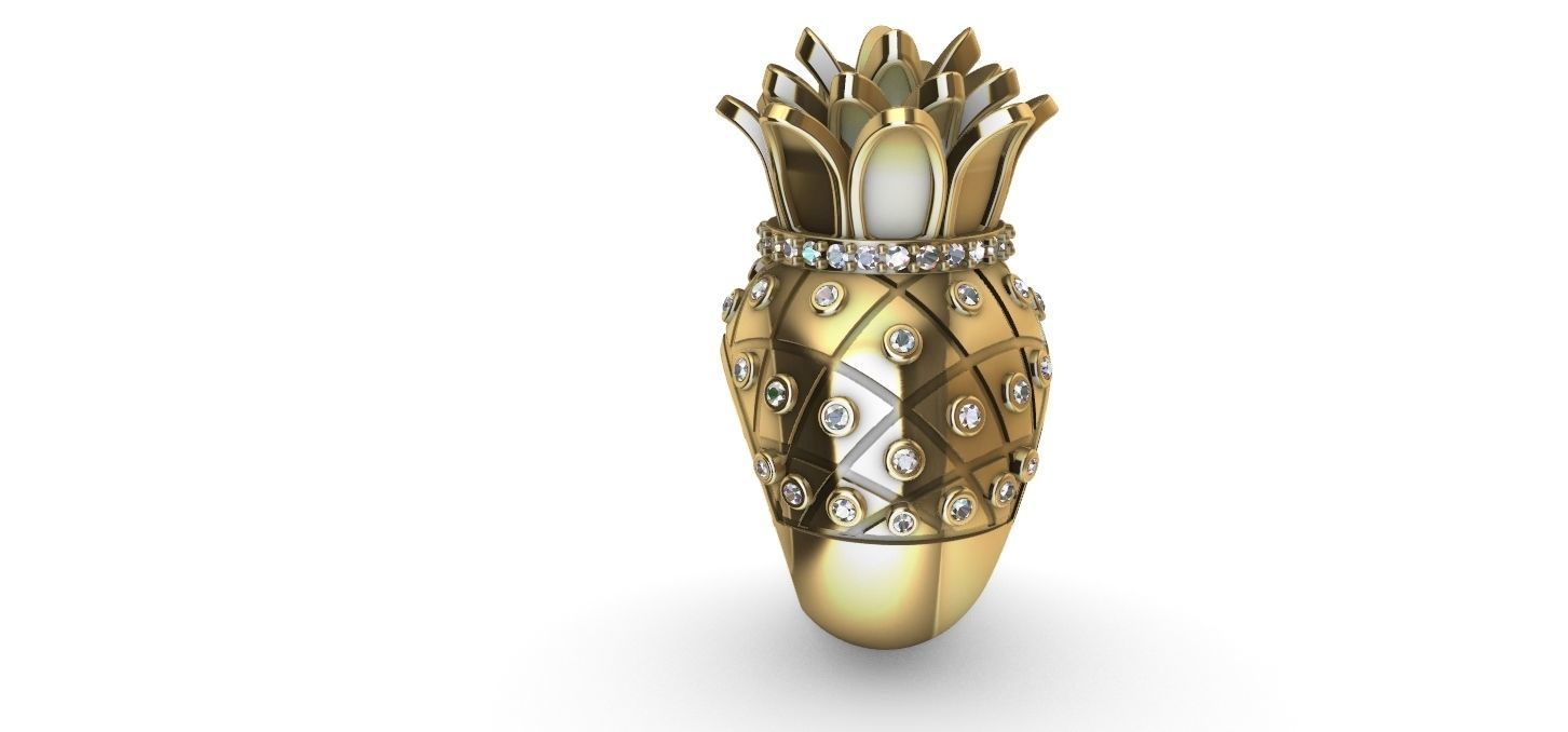Pineapple Ring - Abacaxi 3D print model_6