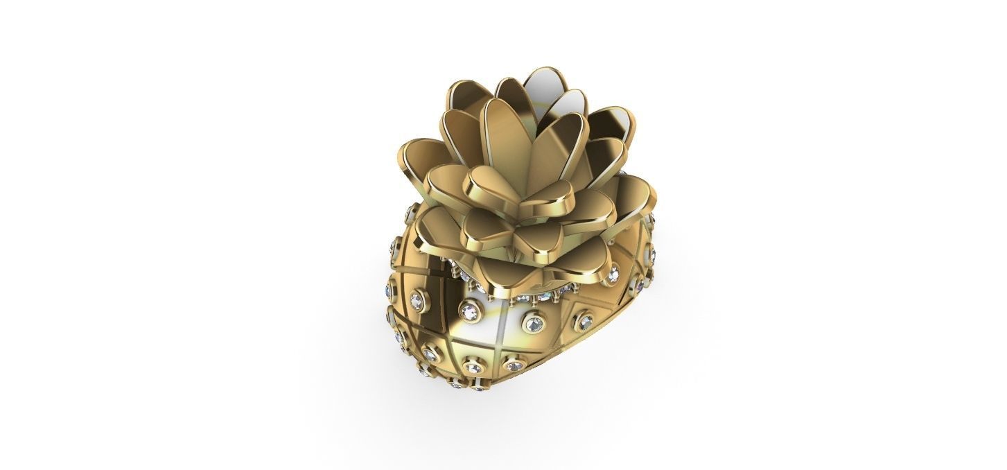 Pineapple Ring - Abacaxi 3D print model_11